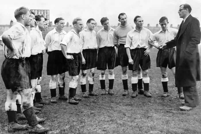Framed Print : England players training 1951 Framed Print : England players training 1951
