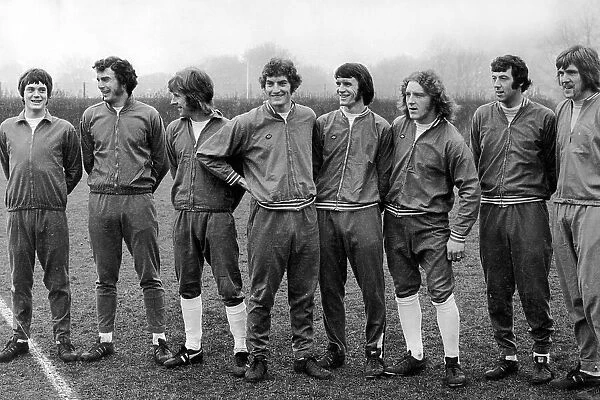 England squad training at Roehampton, before flying to Lisbon for a friendly match against Portugal 1974