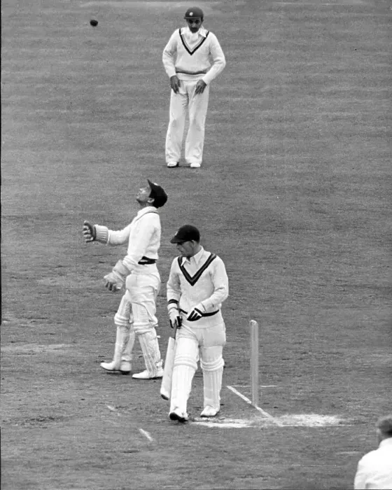 Framed Print : England v India 2nd Test Match at Old Trafford 1946 Framed Print : England v India 2nd Test Match at Old Trafford 1946