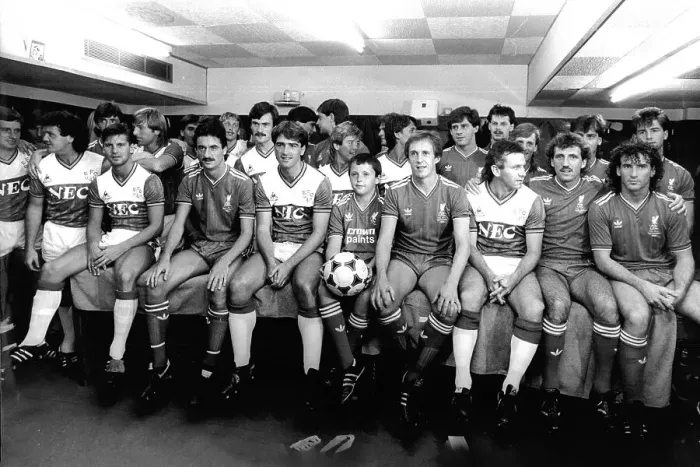 Framed Print : Everton and Liverpool FC players at footballer Phil Neal's testimonial, 1985 Framed Print : Everton and Liverpool FC players at footballer Phil Neal's testimonial, 1985