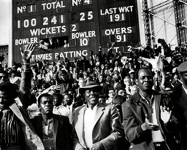Fans celebrate at England v West Indies final Test Match at the Oval 1963