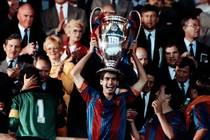 Framed Print : FC Barcelona's Josep Guardiola lifts the UEFA Champions League trophy Framed Print : FC Barcelona's Josep Guardiola lifts the UEFA Champions League trophy