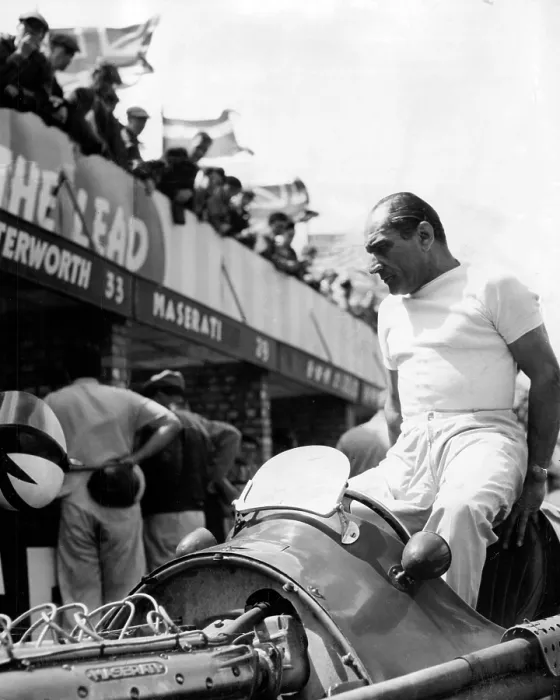Framed Print : Felice Bonetto, Racing Driver in 1951 at Silverstone Framed Print : Felice Bonetto, Racing Driver in 1951 at Silverstone