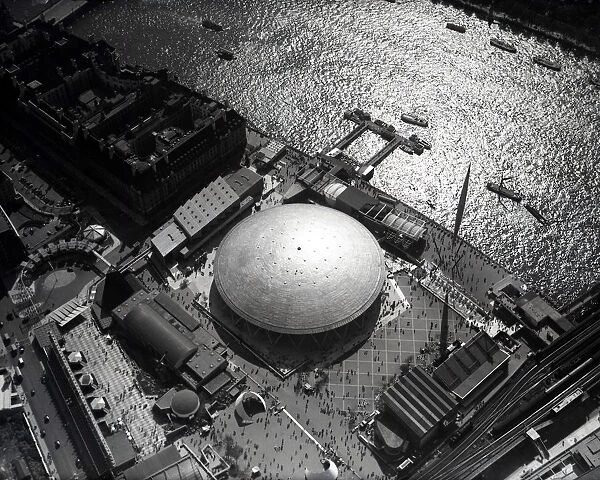 The Festival of Britain 1951. An aerial view showing the Dome o