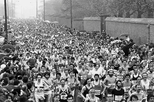 The first-ever London Marathon 1981