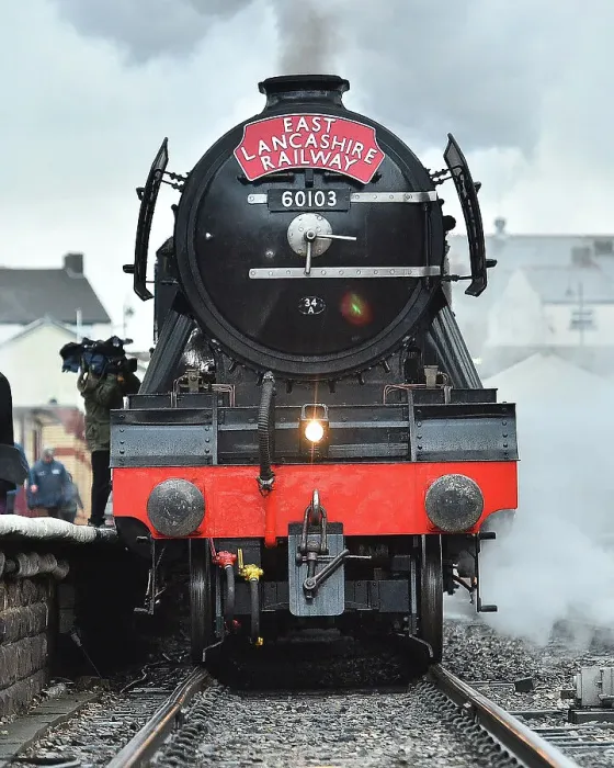 Framed Print : Flying Scotsman arrives at East Lancs Railway Bury, Lancs 2016 Framed Print : Flying Scotsman arrives at East Lancs Railway Bury, Lancs 2016