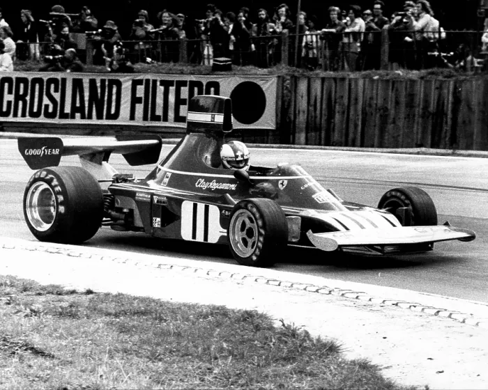 Framed Print : Formula One Racing Driver Clay Regazzoni driving for Ferrari in 1974 Framed Print : Formula One Racing Driver Clay Regazzoni driving for Ferrari in 1974