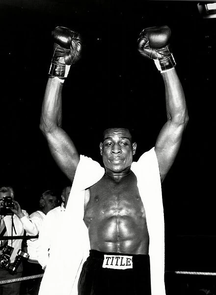 Frank Bruno 1982. Frank Bruno after knocking out Acuna in the first round 1982