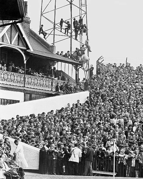 Fulham fans at Craven Cottage 1965