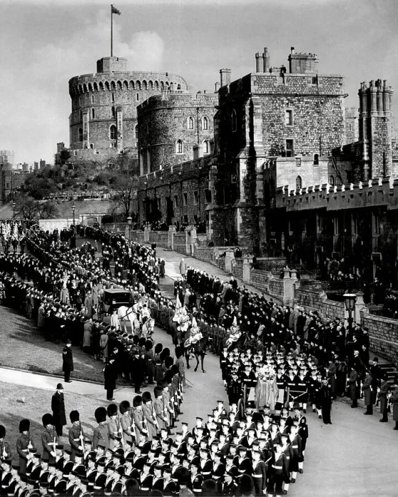 Framed Print : The Funeral of King George VI 1952 Framed Print : The Funeral of King George VI 1952