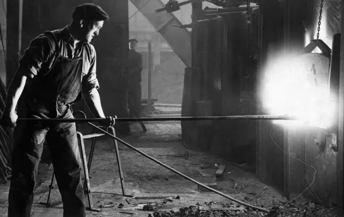 Framed Print : Furnace worker Framed Print : Furnace worker