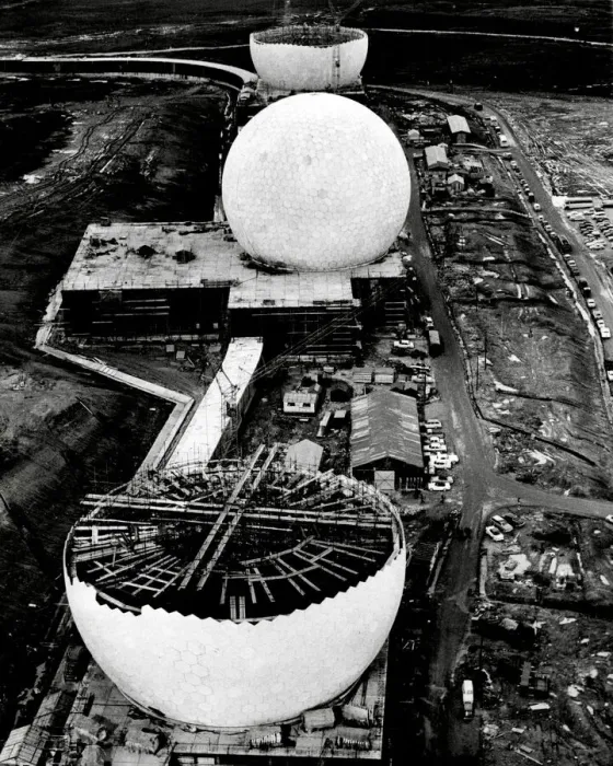 Framed Print : Fylingdales under construction 1962 Framed Print : Fylingdales under construction 1962