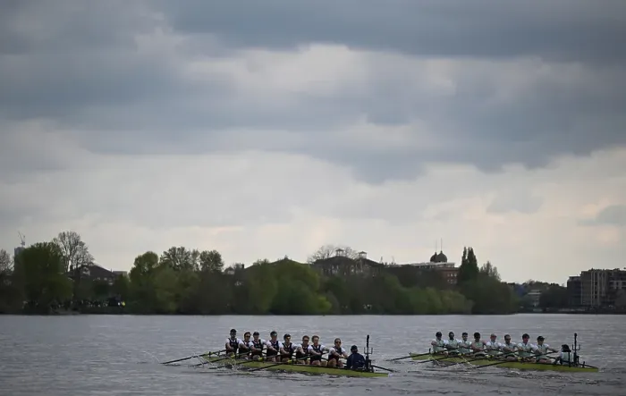 Framed Print : General view 2025 Oxford v Cambridge Boat race Framed Print : General view 2025 Oxford v Cambridge Boat race