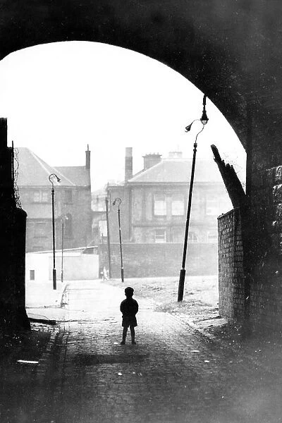 Gorbals view 1969. The Gorbals in the south bank of the River Clyde in Glasgow