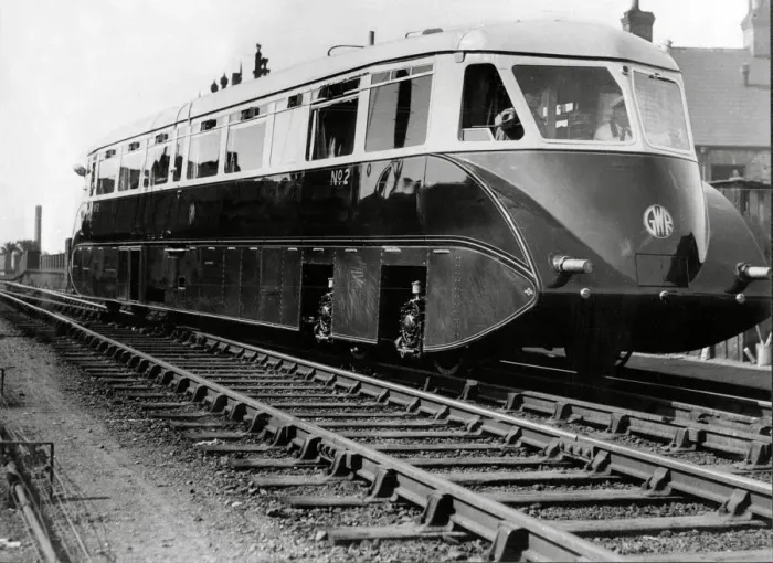 Framed Print : Great Western Railway Diesel express streamlined rail car 1934