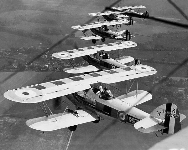Hawker Demons in formation 1933