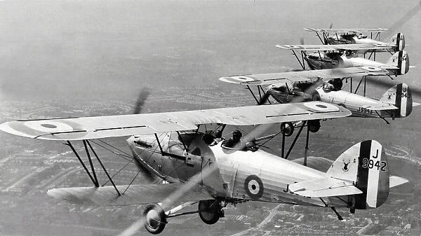 Hawker Hart fighters of No. 33 Squadron at Bicester 1931
