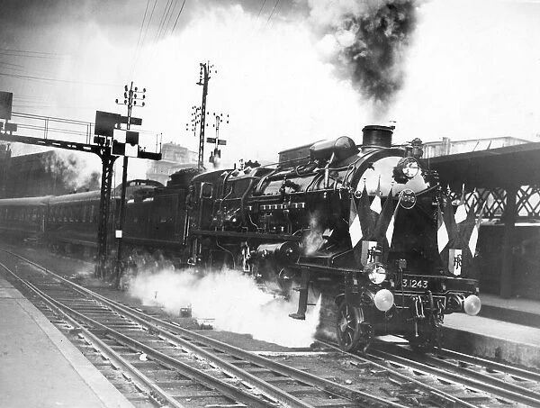 High speed French steam train