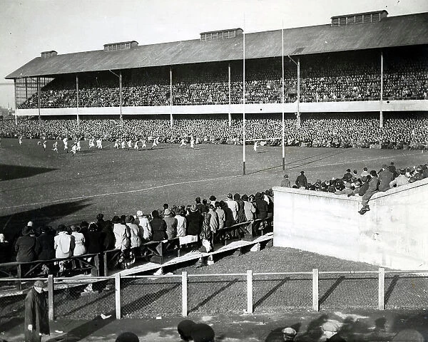 Ireland v England Rugby Union match at Lansdowne Road in Dublin 1946