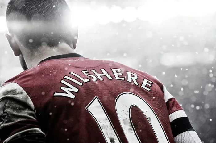 Framed Print : Jack Wilshere in the snow Framed Print : Jack Wilshere in the snow