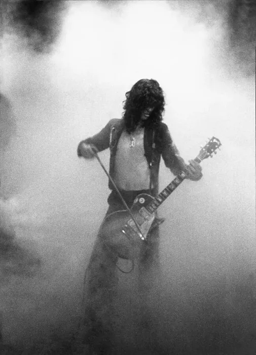 Framed Print : Jimmy Page playing guitar Framed Print : Jimmy Page playing guitar