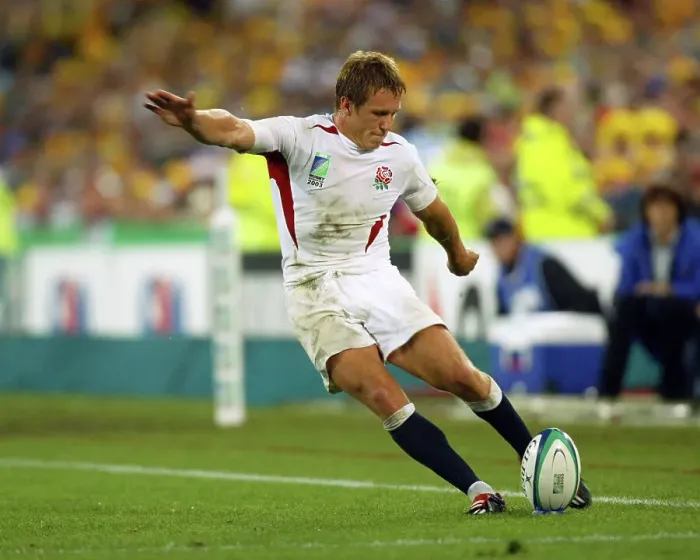 Framed Print : Jonny Wilkinson in action in the Rugby World Cup Final 2003 Framed Print : Jonny Wilkinson in action in the Rugby World Cup Final 2003