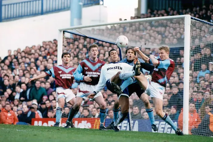 Framed Print : Keeper Ludek Mikloko and Jason Dozzell Tottenham Hotspur 1 v West Ham 4 Framed Print : Keeper Ludek Mikloko and Jason Dozzell Tottenham Hotspur 1 v West Ham 4