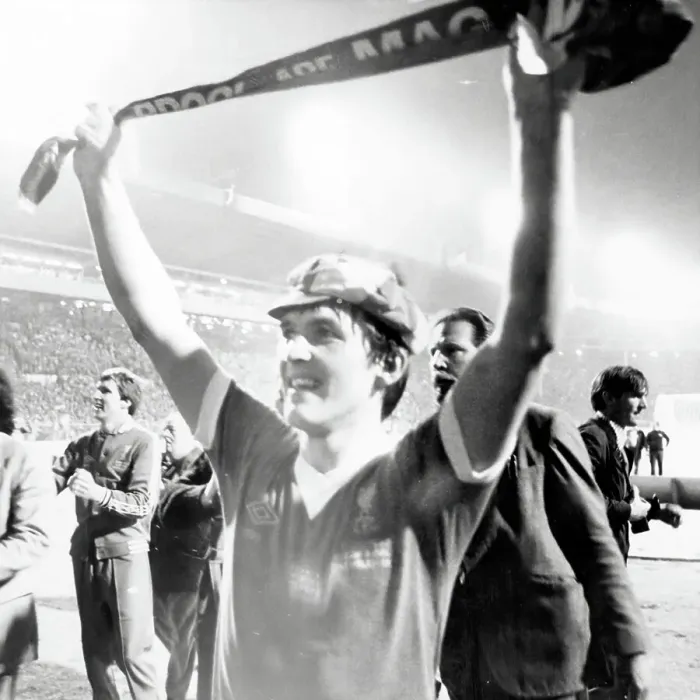 Framed Print : Kenny Dalgish celebrating. European Cup Final 1978 Framed Print : Kenny Dalgish celebrating. European Cup Final 1978
