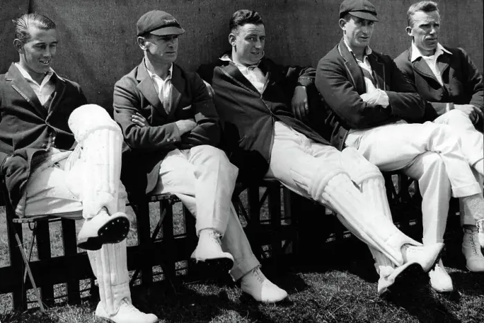 Framed Print : Leicester County Cricket Club players 1928