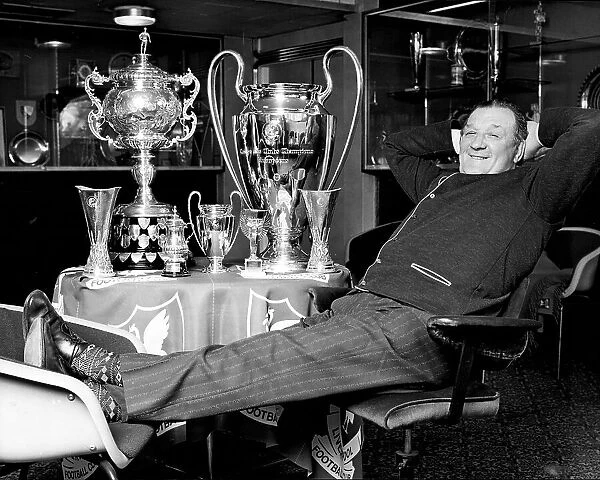 Liverpool Manager Bob Paisley with the European cup