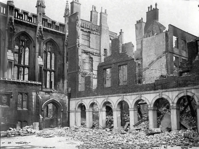 Framed Print : London in the Blitz Temple Church air raid 10 Framed Print : London in the Blitz Temple Church air raid 10