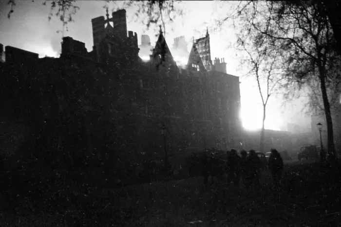 Framed Print : London in the Blitz Temple Church air raid 8 Framed Print : London in the Blitz Temple Church air raid 8