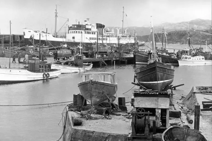 Framed Print : Mallaig Harbour 1961