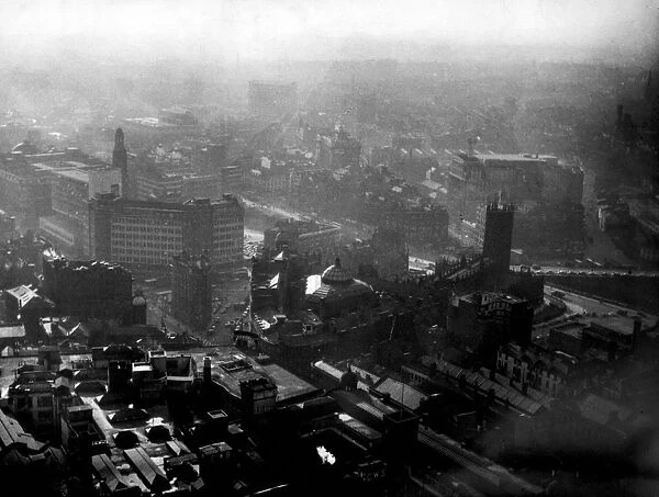 Manchester from the air 1965
