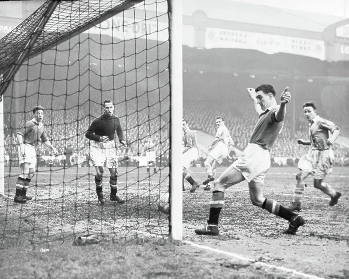 Framed Print : Manchester City vs Manchester United 1955