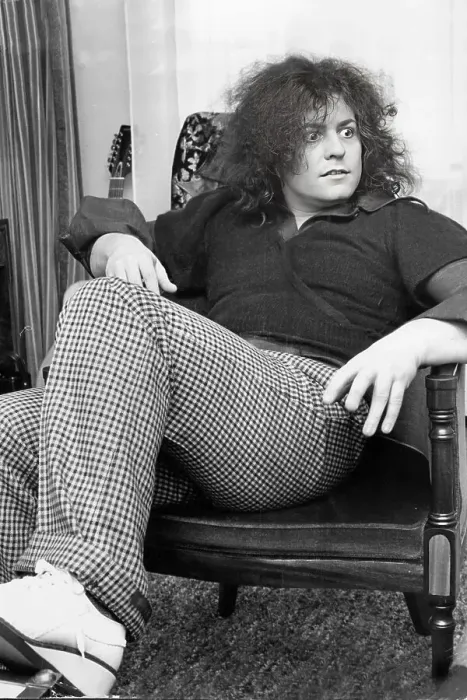 Framed Print : Marc Bolan in 1975