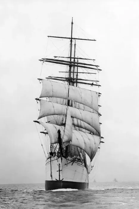 Framed Print : Four masted barque, Archibald Russell, 1931 Framed Print : Four masted barque, Archibald Russell, 1931
