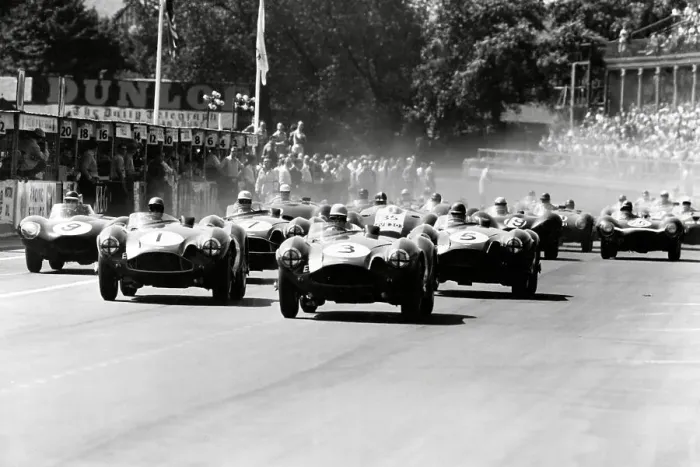 Framed Print : Motor Racing at Aintree 1955 Framed Print : Motor Racing at Aintree 1955