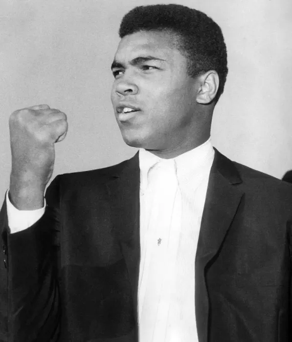 Framed Print : Muhammad Ali at London Heathrow Airport Framed Print : Muhammad Ali at London Heathrow Airport