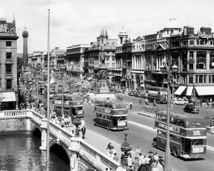 Framed Print : O Connell Street in Dublin 1963 Framed Print : O Connell Street in Dublin 1963