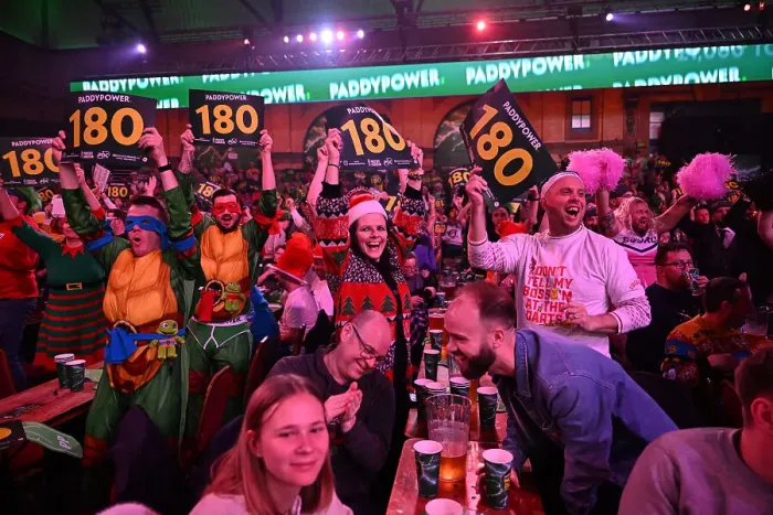 Framed Print : The Paddy Power PDC World Darts Championships 2024. Alexandra Palace Framed Print : The Paddy Power PDC World Darts Championships 2024. Alexandra Palace