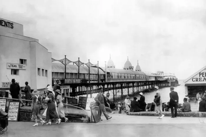 Framed Print : Paignton Pier 1934 Framed Print : Paignton Pier 1934