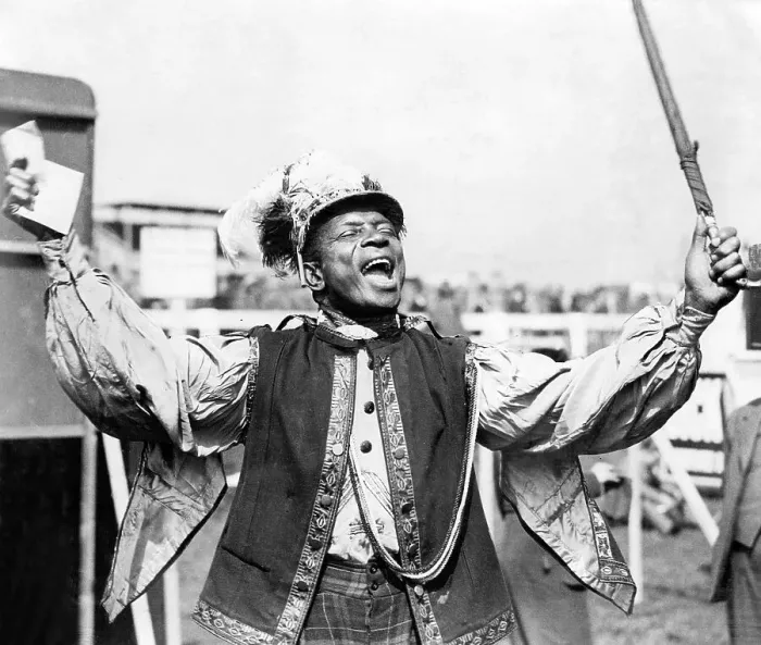 Framed Print : Prince Monolulu - a famous tipster at the 1939 Derby