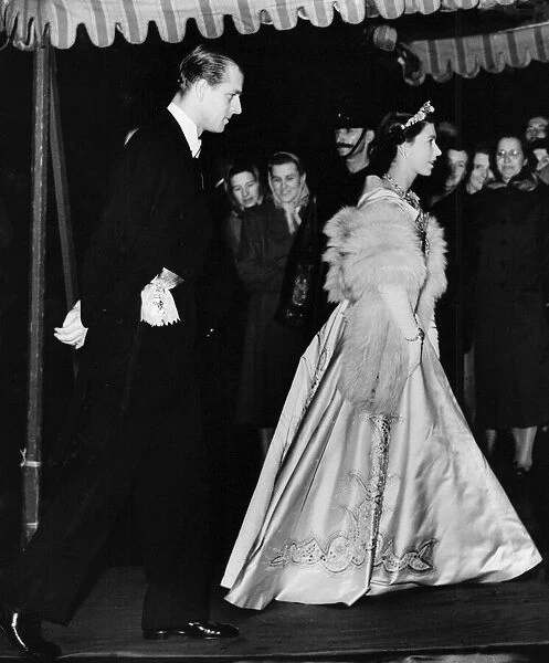 Princess Elizabeth and the Duke of Edinburgh in 1950