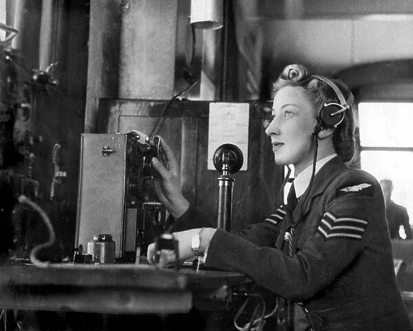 A radio operator at work