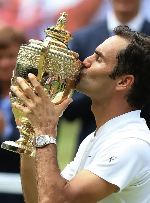 Framed Print : Roger Federer wins eighth Wimbledon title Framed Print : Roger Federer wins eighth Wimbledon title