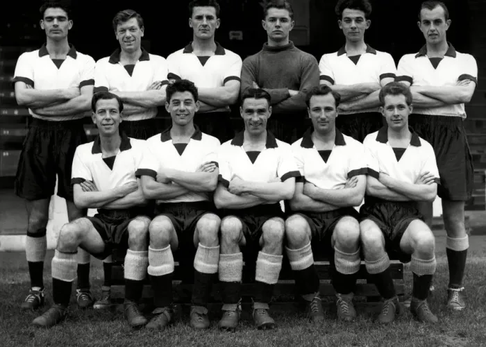 Framed Print : Rotherham United FC 1954  /  55 Back Row L to R: S. McLaren F. Davis