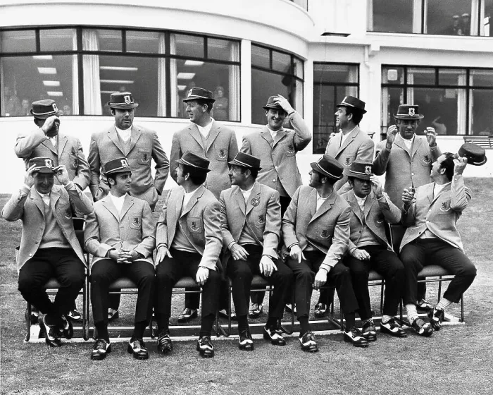 Framed Print : Ryder Cup British 1969 team line-up Framed Print : Ryder Cup British 1969 team line-up