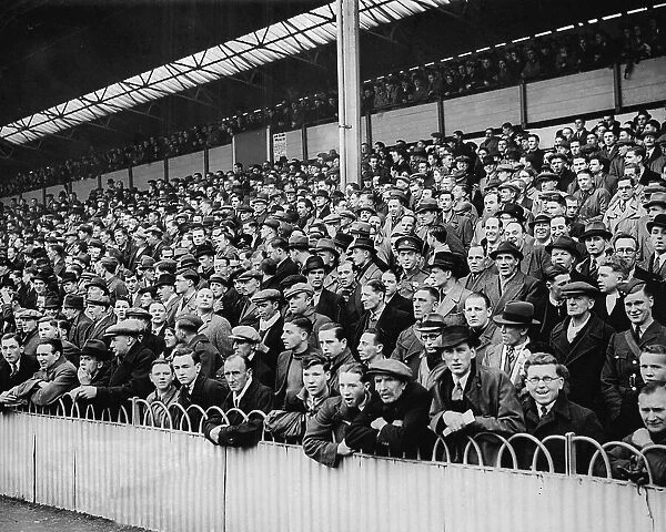 A section of the crowd at a Tottenham v Millwall match in 1940