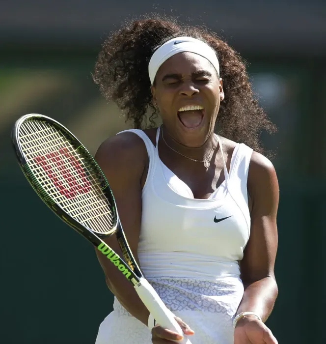 Framed Print : Serena Williams celebrates at Wimbledon 2015 Framed Print : Serena Williams celebrates at Wimbledon 2015